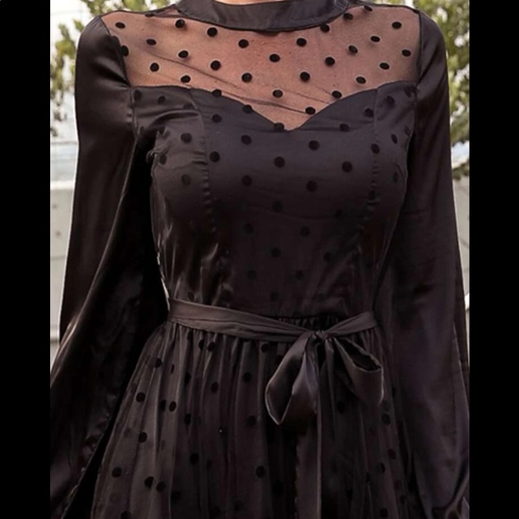 Polka Dot mesh dress - Picture 3 of 3